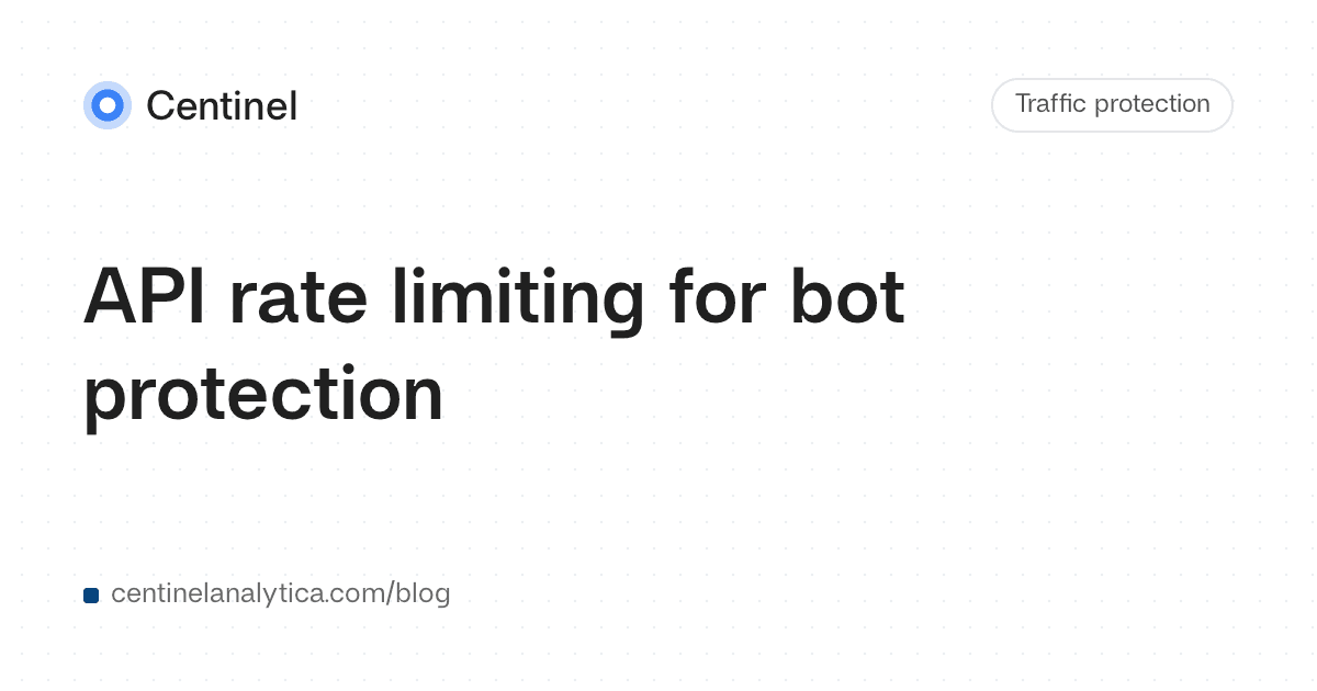 API rate limiting for bot protection