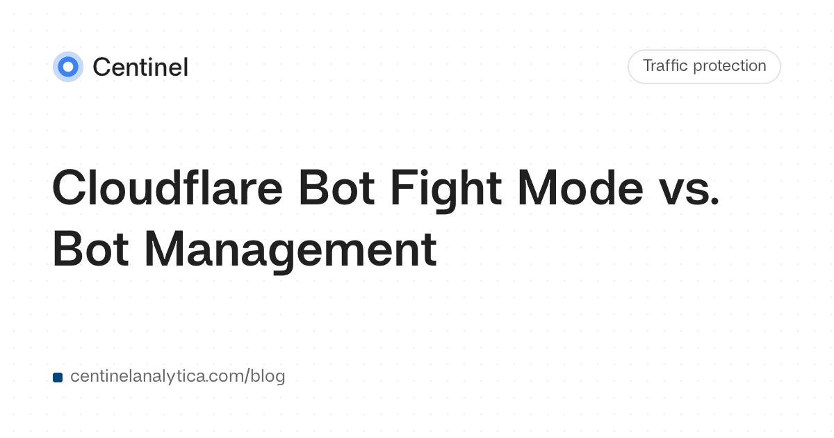 Cloudflare Bot Fight Mode vs. Bot Management