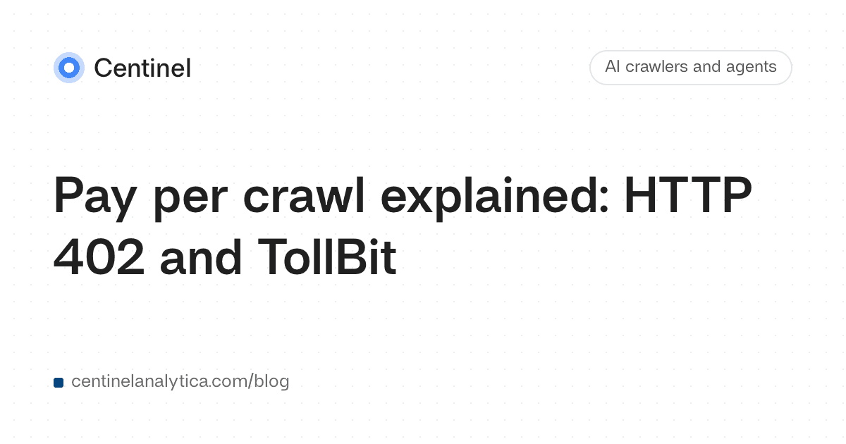 Pay per crawl explained: HTTP 402 and TollBit