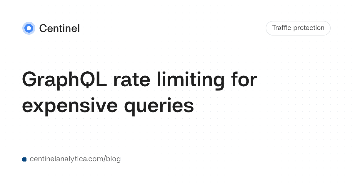 GraphQL rate limiting for expensive queries