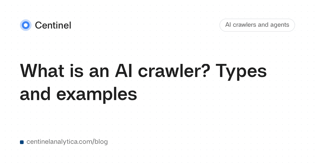 What is an AI crawler? Types and examples