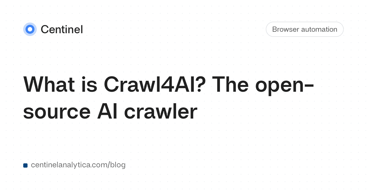 What is Crawl4AI? The open-source AI crawler