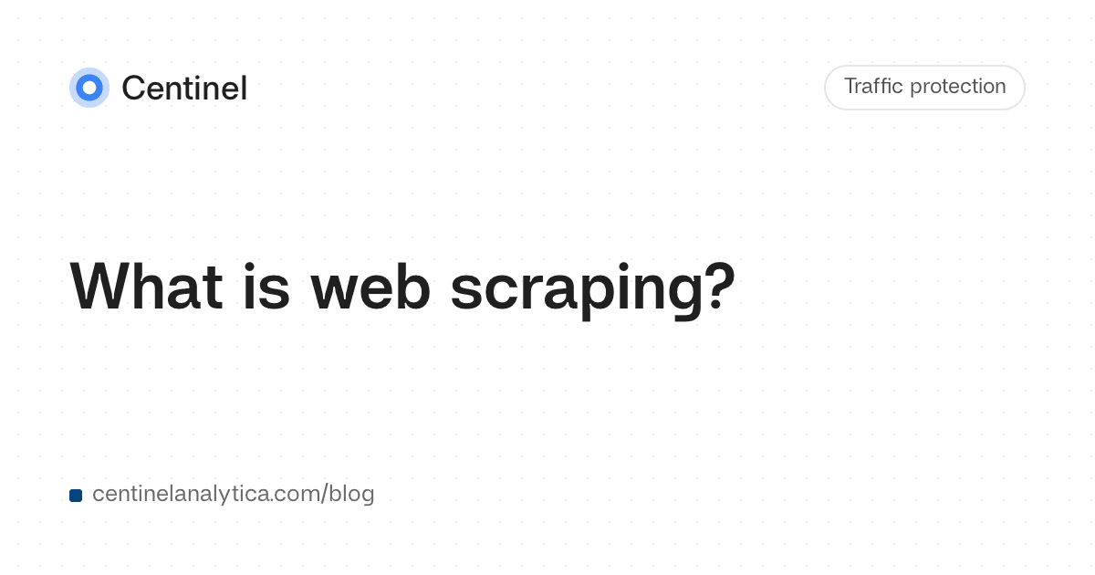 What is web scraping?